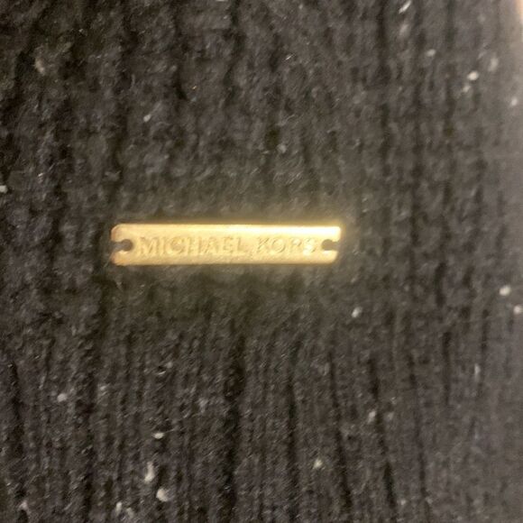 Michael Kors EUC black turtleneck sweater with white dots Size Large - Picture 5 of 5